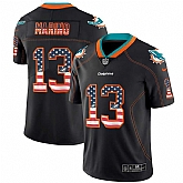 Nike Dolphins 13 Dan Marino Black USA Flag Fashion Limited Jersey Dyin,baseball caps,new era cap wholesale,wholesale hats